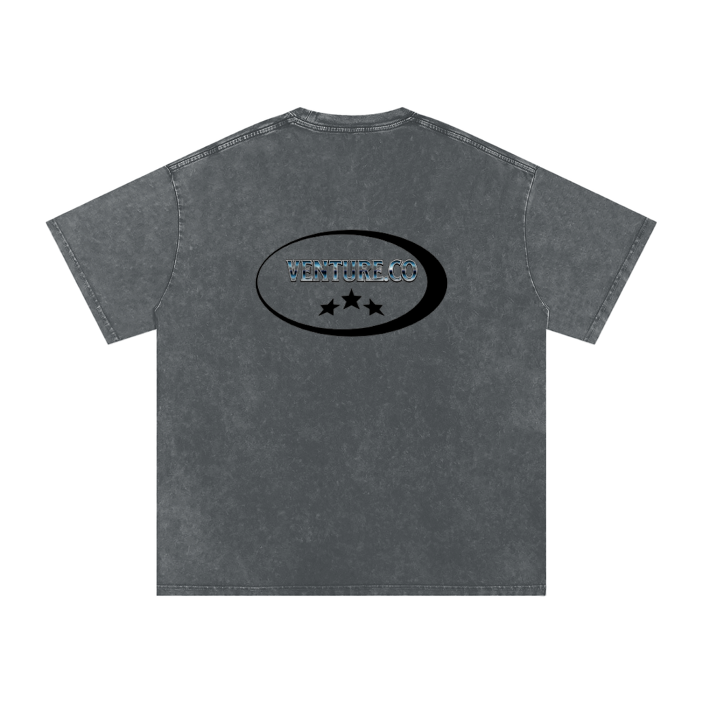 Snow Washed Oversized Cotton T-Shirt